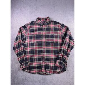 J Crew Flannel Shirt Men's XL Plaid Multicolored Outdoor Lumberjack Cabincore